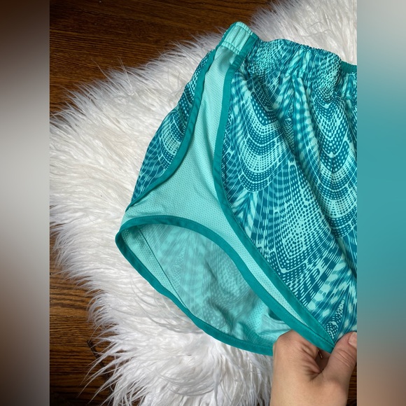 Teal Aqua Blue Green Nike DriFit Athletic Shorts - Picture 2 of 5